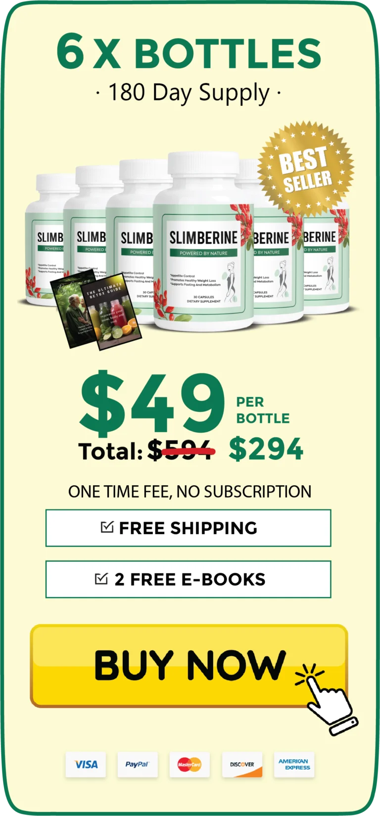 Slimberine 6 bottle pricing