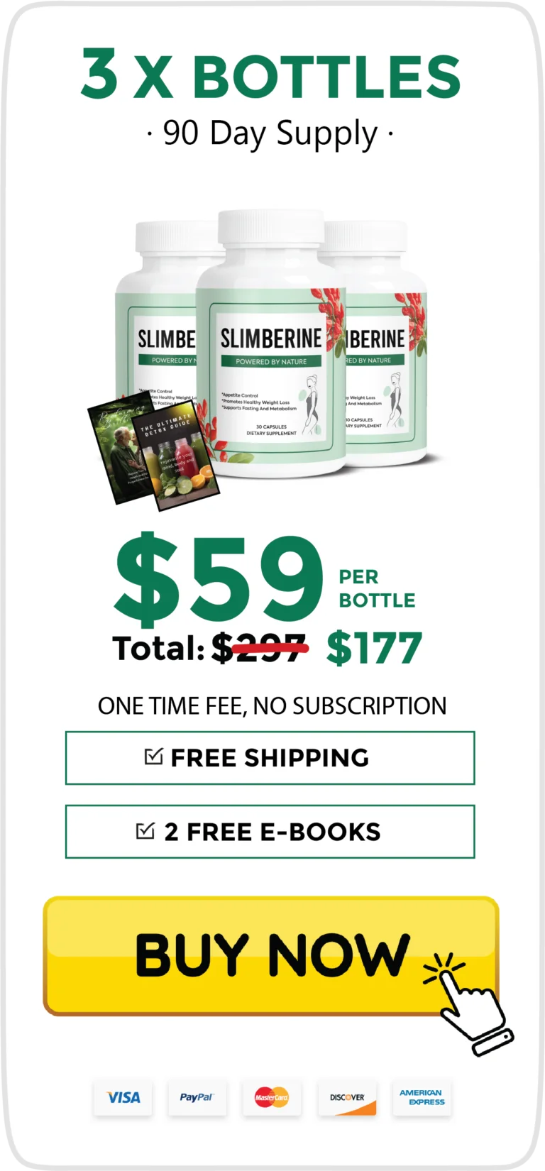 Slimberine 3 bottle pricing